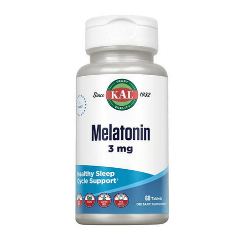 Kal, Melatonin, 3 mg, 60 Tabs Kal