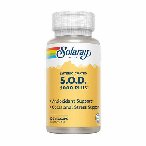 Solaray, Enteric Coated S.O.D. 2000 Plus, 100 Veg Caps Solaray