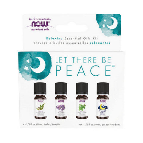 Now Foods, Let There Be Peace & Quiet Relaxing Essential Oils Kit, 1 Kit Now Foods