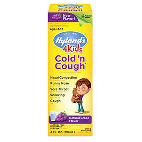 Hylands, Cold N' Cough, Grape 4 oz Hylands