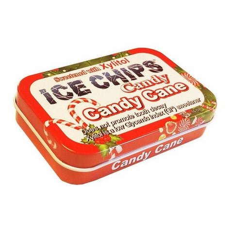 Ice Chips Candy, Hand Craftted Candy Tin Candy Cane, Candy Cane 1.76 oz