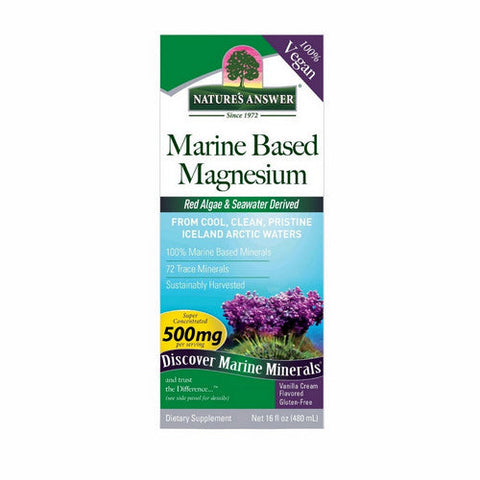 Nature's Answer, Marine Based Magnesium Vanilla Cream, 500 Mg, 16 Oz Nature's Answer
