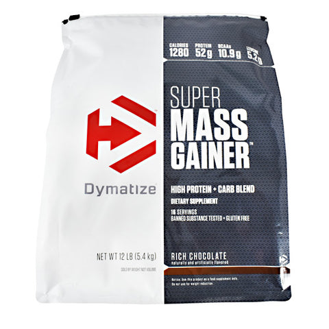 Dymatize, Super Mass Gainer, Rich Chocolate 12 lbs Dymatize