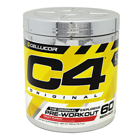 Cellucor, C4 Pre-Workout, Fruit Punch 12.7 oz, 60 servings Cellucor