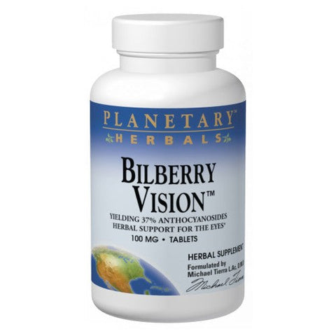 Planetary Herbals, Bilberry Vision, 60 Tabs