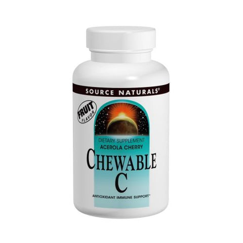 Source Naturals, Acerola C, 120 MG, Chewable 250 Tabs Source Naturals