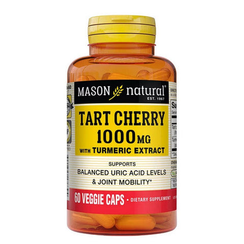 Mason, Tart Cherry Extract With Turmeric, 1000 Mg, 60 Veg Caps Mason