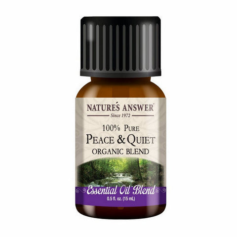 Nature's Answer, Pure Organic Essential Oil Blend Peace And Quiet, 0.5 Oz Nature's Answer
