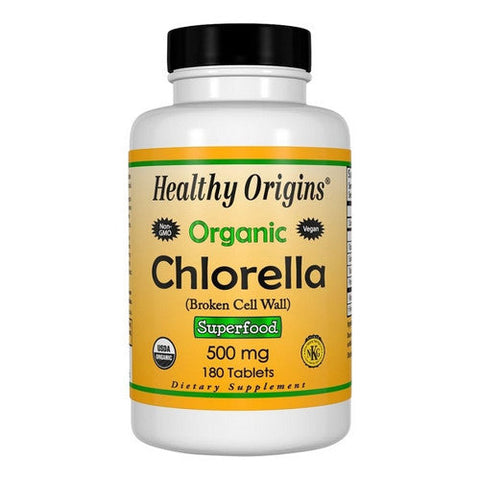 Healthy Origins, Organic Chlorella, 500 mg, 180 Tabs