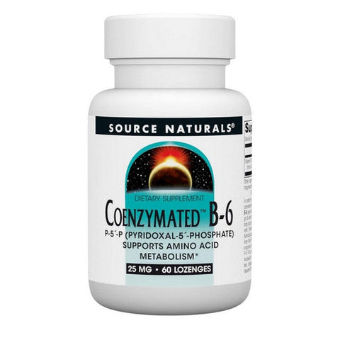 Source Naturals, Coenzymated B-6 Sublingual, 25 mg, 60 Tabs Source Naturals
