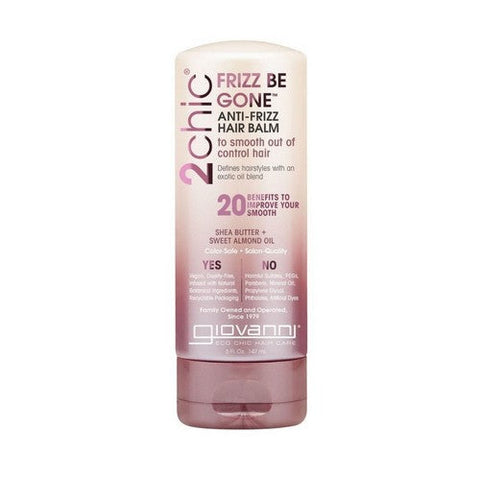 Giovanni Cosmetics, 2Chic Frizz Be Gone Anti-Frizz Hair Balm Shea Butter And Sweet Almond Oil, 5 Oz Giovanni Cosmetics