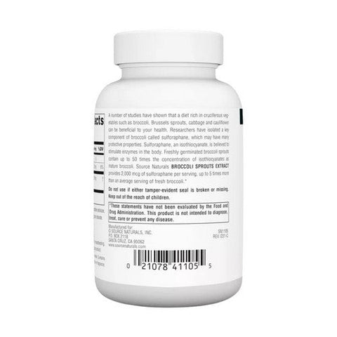 Source Naturals, Broccoli Sprouts Extract, 120 Tabs Source Naturals