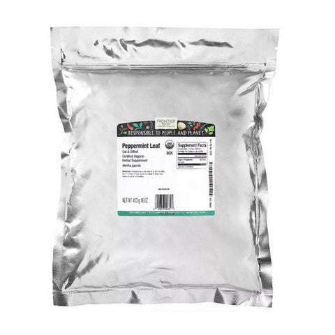 Frontier Coop, Organic Cut & Sifted Peppermint Leaf, 16 Oz Frontier Coop