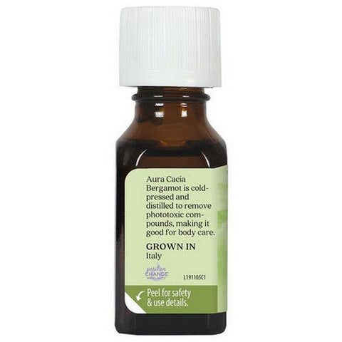 Aura Cacia, Essential Oil Bergamot-Bergaptene Free, (citrus bergamia) 0.5 Fl Oz Aura Cacia