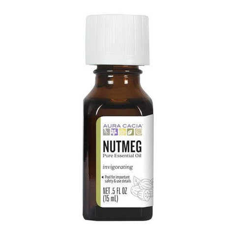 Aura Cacia, Essential Oil Nutmeg, 0.5 Oz Aura Cacia