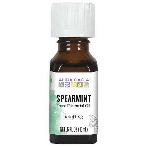 Aura Cacia, Essential Oil Spearmint, (mentha spicata) 0.5 Fl Oz Aura Cacia