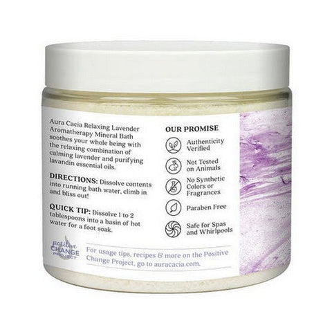 Aura Cacia, Aromatherapy Mineral Bath Relaxing Lavender, 16 Oz Aura Cacia