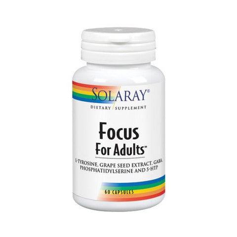 Solaray, Focus for Adults, 60 Veg Caps Solaray