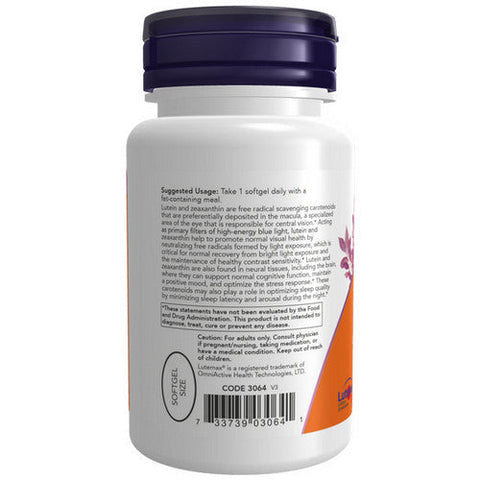 Now Foods, Lutein & Zeaxanthin, 60 Softgels Now Foods