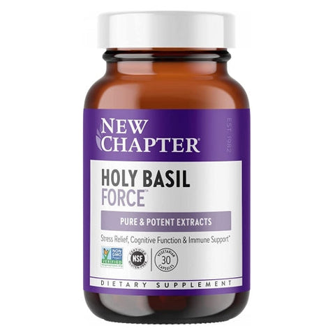 New Chapter, Holy Basil Force, 30 Veg Caps New Chapter