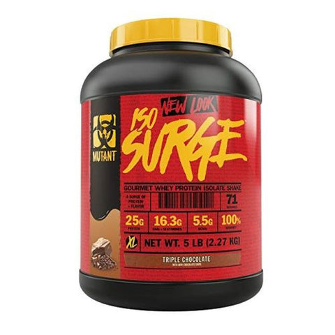 Mutant, Iso Surge, Chocolate Triple 5 lbs Mutant