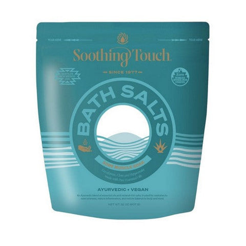 Soothing Touch, Herbal Therapy Epsom Bath Salts Sore Muscle Soak, Soak Muscle 32 Oz
