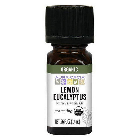 Aura Cacia, Organic Essential Oil, Lemon Eucalyptus 0.25 Oz Aura Cacia