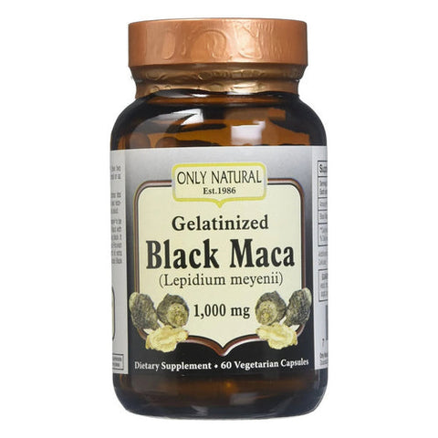 Only Natural, Black Maca, 60Veg  Caps Only Natural