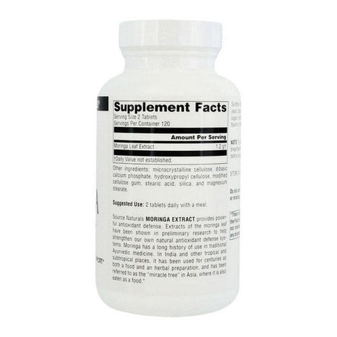 Source Naturals, Moringa Extract, 600 mg, 240 Tabs