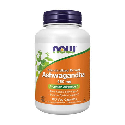 Now Foods, Ashwagandha, 450 mg, 180 Veg Caps Now Foods