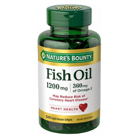 Nature's Bounty, Fish Oil, 1200 mg, 12 X 320 Softgels Nature's Bounty
