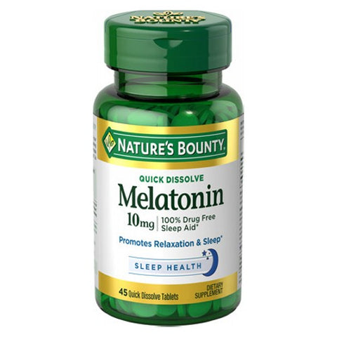 Nature's Bounty, Melatonin, 10 mg, 24 X 45 Tabs Nature's Bounty