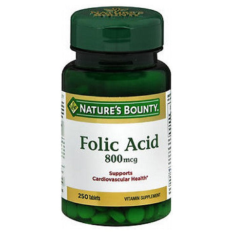 Nature's Bounty, Natures Bounty Folic Acid, 800 mcg, 24 X 250 Tabs Nature's Bounty