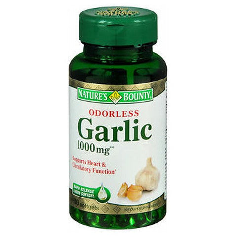 Nature's Bounty, Natures Bounty Odorless Garlic, 1000 mg, 24 X 100 Softgels Nature's Bounty