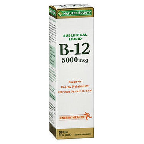 Nature's Bounty, Vitamin B-12, 5000 Mcg, 24 X 2 Oz Nature's Bounty