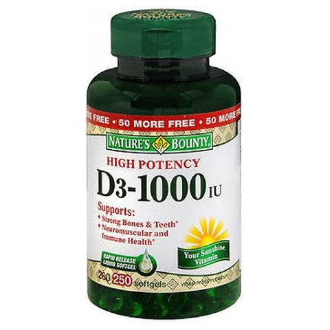 D3 High Potency 24 X 250 Softgels by Nature's Bounty