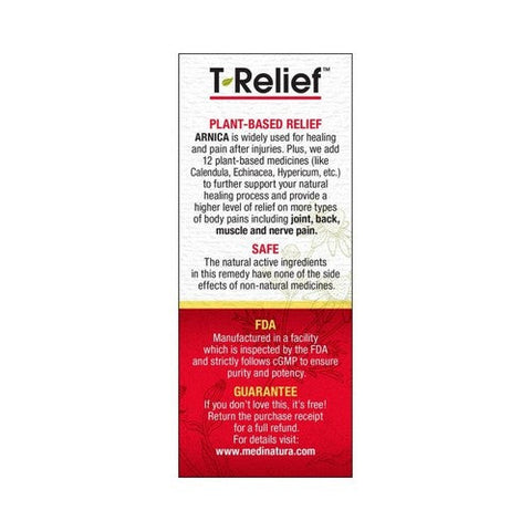 MediNatura, T-Relief Arnica +12 Extra Strength, 100 Tabs MediNatura