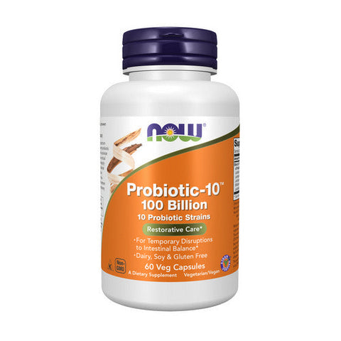 Now Foods, Probiotic-10, 100 Billion, 60 Vegcaps Now Foods