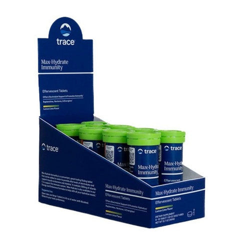 Trace Minerals, Max-Hydrate Immunity Lemon Lime, 8 Tablets Trace Minerals