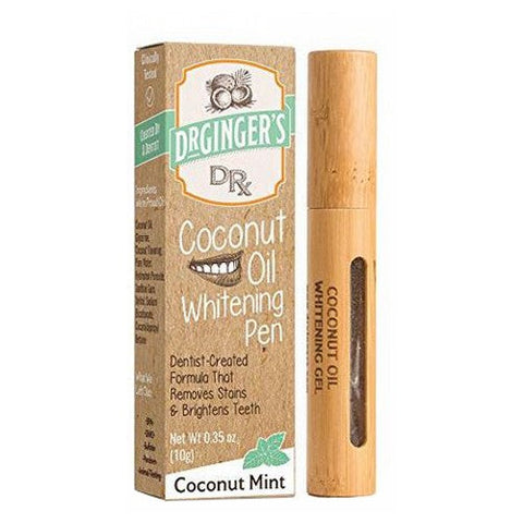 Dr.Ginger's, Coconut Oil Teeth Whitening Gel Pen, .35 Oz Dr.Ginger's