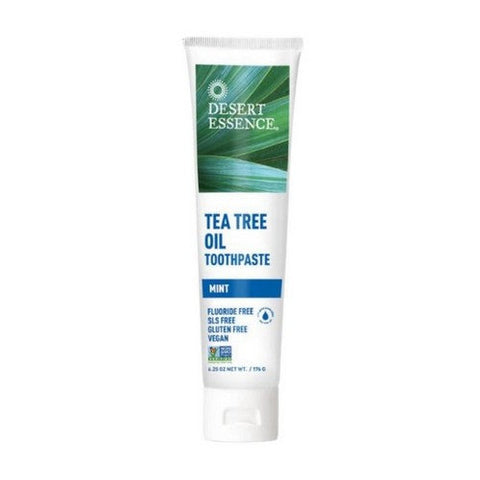 Desert Essence, Natural Tea Tree Oil Toothpaste Mint, WITH MINT, 6.25 oz