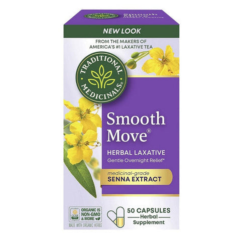 Traditional Medicinals, Smooth Move Capsules Senna, 50 Caps Traditional Medicinals