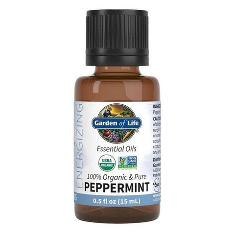 Garden of Life, Essential Oils 100% Organic And Pure Peppermint, 0.5 Oz Garden of Life