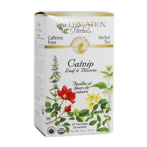 Celebration Herbals, Organic Catnip Leaf & Blossom Tea, 24 Bags