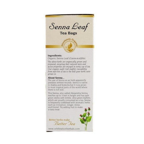 Celebration Herbals, Organic Senna Leaf Tea, 24 Bags Celebration Herbals