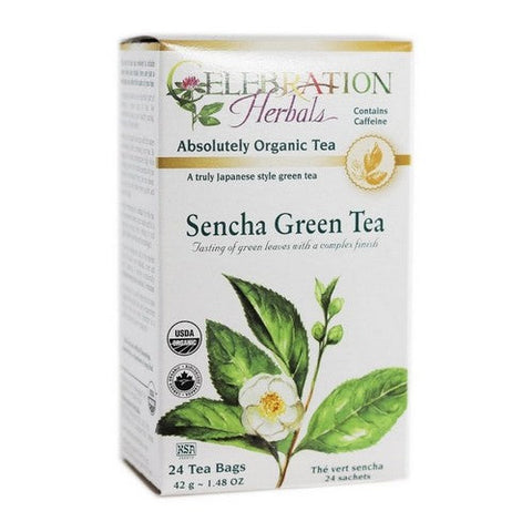 Celebration Herbals, Organic Sencha Green Tea, 24 Bags Celebration Herbals