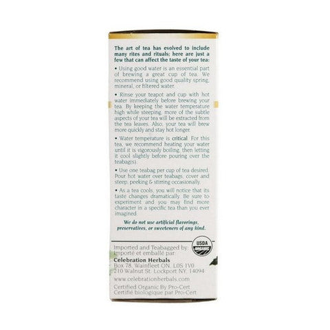 Celebration Herbals, Organic Triple Green Matcha Tea, 24 Bags