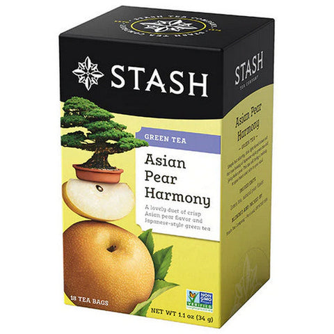 Stash Tea, Asian Pear Harmony Green Tea, 18 Count Stash Tea