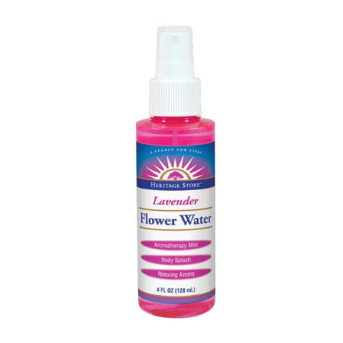Heritage Store, Flower Water Lavender, 4 Oz Heritage Store