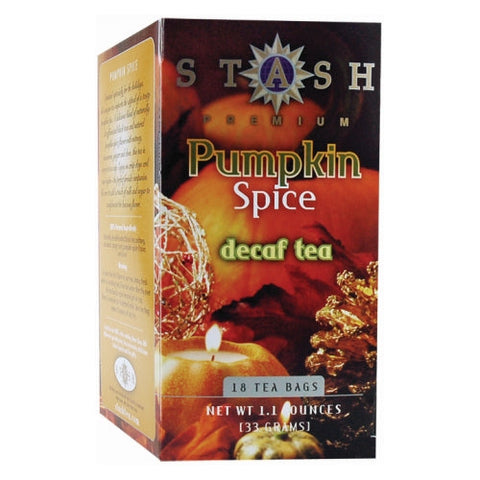 Stash Tea, Pumpkin Spice Decaf Tea, 18 Count Stash Tea